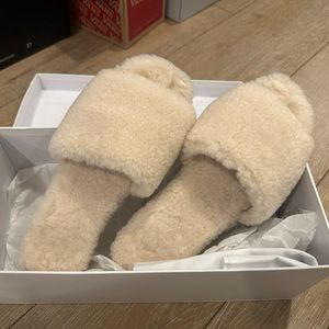 RAYE genuine lamb shearling sandal